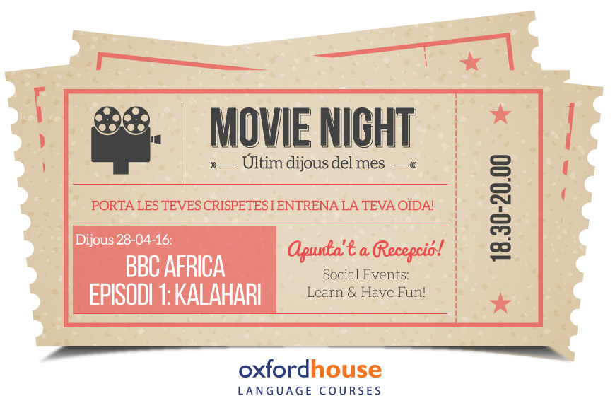 Practise your English at Oxford House Barcelona Film Night