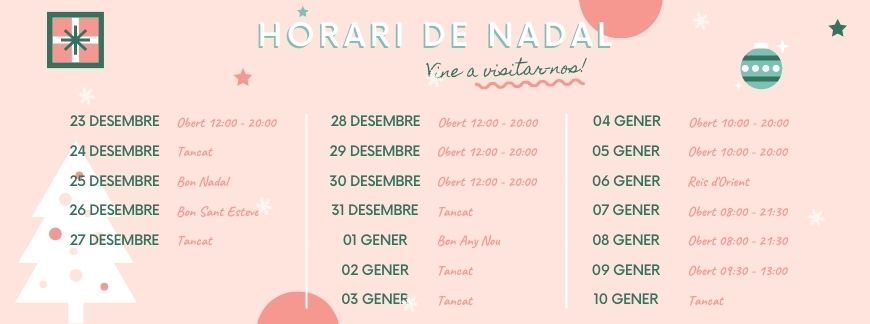 Horari de Nadal | Oxford House Barcelona