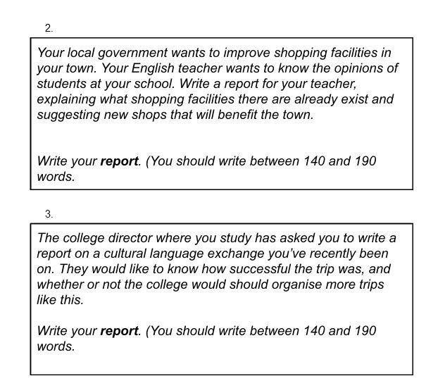 How to write a report: Cambridge B2 First  | Sample questions 2 and 3 | Oxford House Barcelona