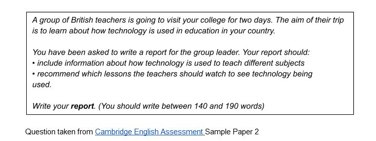 How to write a report: Cambridge B2 First  | Three steps to writing a report for B2 First | Oxford House Barcelona